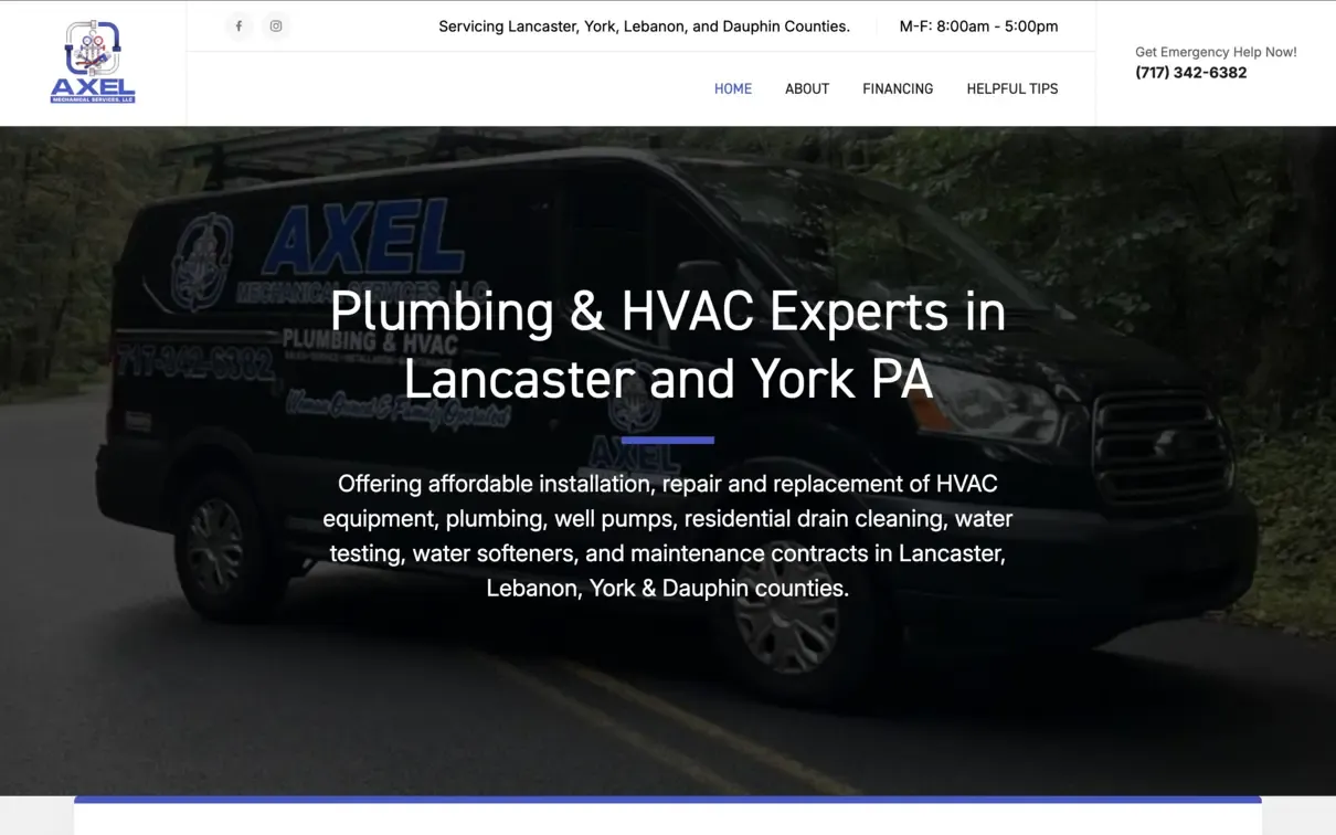 axel-mechanical-services-website-capture.webp